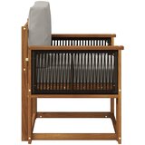  Srednja sofa za van Čvrsto drvo akacije Prirodna | shoptok.hr