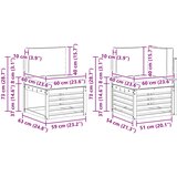 Set vanjskih sofa 7 kom. Prirodna i antracit | shoptok.hr