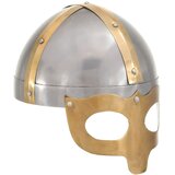  Antikna replika vikinške kacige za LARP srebrna čelična | shoptok.hr
