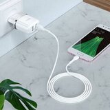 Hoco pametni hišni polnilec N4 12W z 2,4A z 2x USB vtičem in s polnilnim kablom Micro USB bel | Shoptok.si