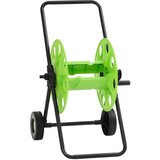 vidaXL Zeleni voziček za 60 m 1/2" cevi jeklo Cene