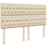vidaXL Krevet s oprugama i madracem krem 180x200 cm od tkanine | shoptok.hr