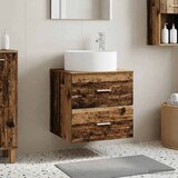  Umivaonik s policom Staro drvo 49,5 x 44,5 x 65,5 cm | shoptok.hr