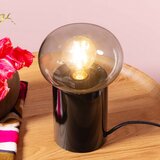 Brilliant Stona lampa KNUT 1xE27/25W/230V crna/prozirna | Eponuda.com