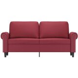  Dvosjed od tkanine crvena boja vina 140 cm umjetne kože | shoptok.hr