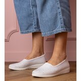 Gemre White women's sneakers with rhinestones Luizet | Shoptok.si