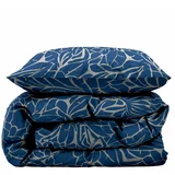 Södahl Modra enojna/podaljšana posteljnina iz damasta 140x220 cm Abstract leaves –