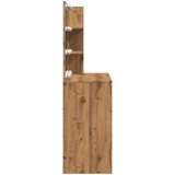 vidaXL Toaletni stol s LED-om Artisan hrast 74,5x40x141 cm | shoptok.hr