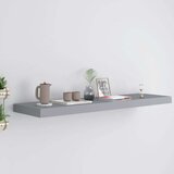 vidaXL plutajuća zidna polica siva 90 x 23,5 x 3,8 cm MDF | shoptok.hr