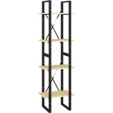Maison Chic Knjižna omara - Knjižni regal 4-nadstropna 40x30x140 cm trdna borovina, (21724827) Cene