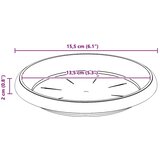  Krožni cvetlični pladenj 6 pcs Črna Ø 15,5 x 2 cm Plastika, (5000207329) | Shoptok.si