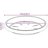  Kružni Pladanj za Cvijeće 6 pcs Crna Ø 14 x 2 cm Plastika | shoptok.hr