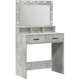 vidaXL Tretja miza z LED lučmi, betonsko siva, 79x41x135 cm, (22067596) | Shoptok.si