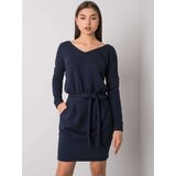 RUE PARIS Dress-RV-SK-6037.18X-navy blue | Shoptok.si