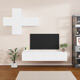 vidaXL 7-dijelni set TV ormarića bijeli od konstruiranog drva Cijene