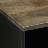 TV ormarić crni 100 x 33 x 46 cm od masivnog drva manga | Eponuda.com