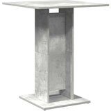 Bistro stol boja betona 60 x 60 x 75 cm od konstruiranog drva | shoptok.hr