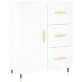 Visoka komoda bijela 69,5x34x180 cm konstruirano drvo | shoptok.hr