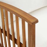  Klop z blazinami 119 cm trden akacijev les | Shoptok.si