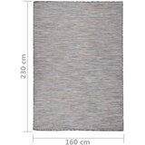  Zunanja preproga ploščato tkanje 160x230 cm rjava in modra, (20668978) | Shoptok.si