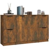  Komoda 3 kosi dimljen hrast inženirski les, (20654235) | Shoptok.si