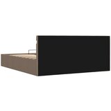  Hidraulični okvir za krevet LED od tkanine smeđesivi 160x200 cm | Eponuda.com