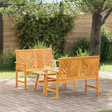  Set lounge namještaja za vrt 3 pcs Smeđa Čvrsto drvo akacije | shoptok.hr