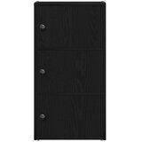  Regal za knjige crni hrasta 40x24x77 cm od konstruiranog drva | shoptok.hr