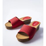 Gemre Red lacy wedge mules Bourque | Shoptok.si
