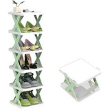  Sklopivi stalak za cipele - Zelena / 6 razina KP39032 | Eponuda.com