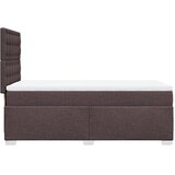  Krevet s oprugama i madracem tamnosmeđi 100 x 200 cm od tkanine | shoptok.hr