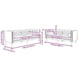  Set sofe 2 pcs Svjetlosiva Baršun | shoptok.hr