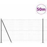  Heksagonalna ograda s betonskom osnovom 50 x 1,2 m Siva Mreža | shoptok.hr
