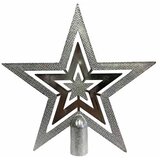  Vrh zvezda za bor srebrna 18 cm ( 51-611000 ) Cene