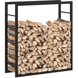  Stalak za drva za ogrjev mat crni 80x28x86 cm čelični | shoptok.hr