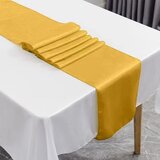 Ruhhy satenski božićni nadstolnjak 900 x 36 cm, zlatni | shoptok.hr