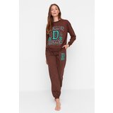 Trendyol Multi Color Slogan Printed Knitted Tracksuit Set | Shoptok.si