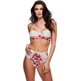 BACI beli čipkani set grudnjaka i gaćica sa cvetnim detaljima — M/L — BAC3207WHT ML Cene