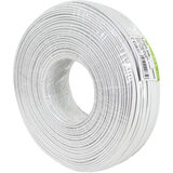 Logilink Telephone cable, flat, 4 wire, white,100 m, CM04W
