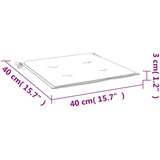  Jastuci za vrtne stolice 2 kom ružičasti 40x40x3 cm od tkanine | shoptok.hr