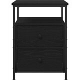  Noćni ormarić Crna hrast 44x45x60 cm Igračka i čelik | shoptok.hr