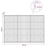  Gabion s žicom debljine 3 5 mm i mrežom 10x10 cm 300x30x200 cm - 30 cm 200 cm 300 cm | shoptok.hr
