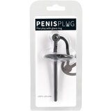 Penis Plug silikonski prsten za glavić sa šupljom uretralnom šipkom (crni) | shoptok.hr