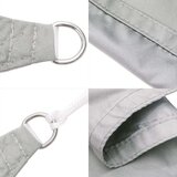 vidaXL Senčno jadro svetlo sivo 2,5x2,5x3,5 m 100 % poliester oxford | Shoptok.si