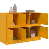 vidaXL Komoda gorčično rumena 99x39x73 cm jeklo | Shoptok.si