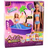 Anlily Doll in the Pool Slide Palm Tree Beach Accessories Set | Shoptok.si