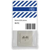 Zed_Electronic Mrežna / ISDN utičnica, 2 x RJ45 - M-UT/2, Bijela | Eponuda.ba