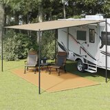  Tepih za šator boja pijeska 200 x 400 cm HDPE | shoptok.hr