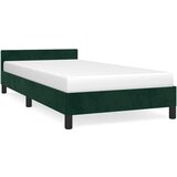  Okvir za krevet bez madraca tamnozeleni 90x190 cm baršunasti | shoptok.hr