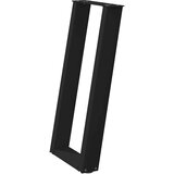  Noge za konzolni stol U-oblik 2 kom Crne 28 x (72-73) cm Čelik | shoptok.hr